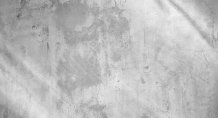 white concrete wall with shadows from the window - Abstract background