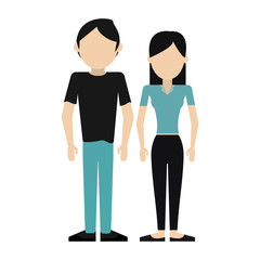 Woman and man avatar