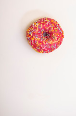 pink donuts background 