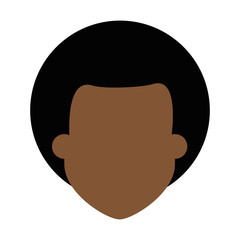 Man faceless head
