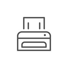 Printer line icon