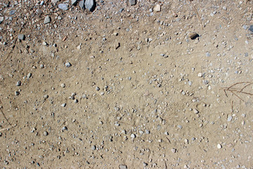 Dirt road surface detail dry soil earth abstract close up