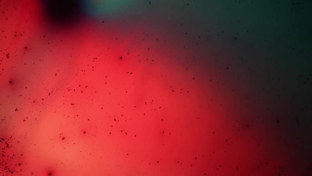 Chemical reaction under microscope