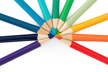 Eleven Coloured Pencils