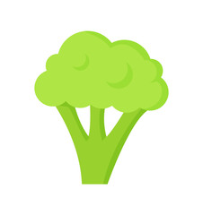 Broccoli Healthy Useful Food Vector Illustration