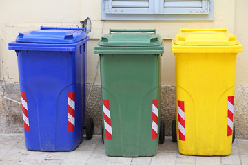 Waste Sorting Plastic Bins
