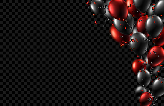 ontploffen wijn formaat Festive background with black and red shiny balloons and confetti. Stock Vector | Adobe Stock ontploffen wijn formaat Festive background with black and red shiny balloons and confetti. Stock Vector | Adobe Stock