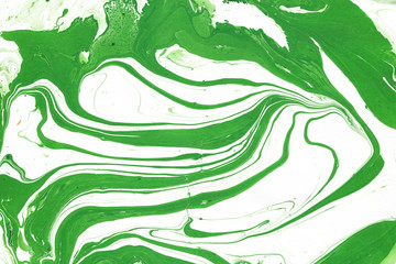 Colorful marble ink paper texture on white background. Chaotic abstract organic design. Bath bomb waves.