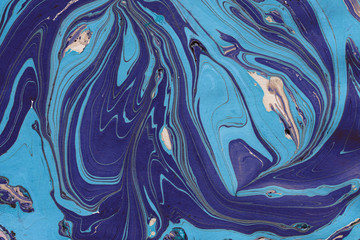 Colorful marble ink paper texture on white background. Chaotic abstract organic design. Bath bomb waves.