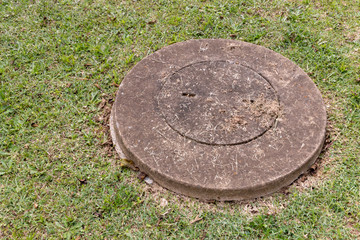 A Closed Man Hole Cover