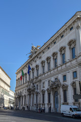Fototapeta na wymiar Palazzo della Consulta, seat of the Italian Constitutional Court, Rome, Italy.