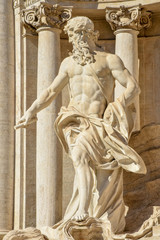 Obraz premium The Trevi Fountain is the largest and one of the most famous fountains in Rome, Italy.