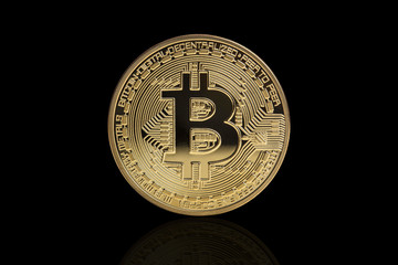 golden bitcoin coin