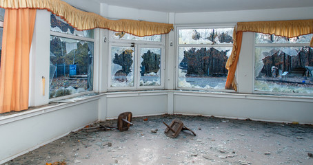 Zerst&ouml;rte Gastst&auml;tte 