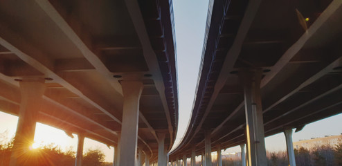 train on the bridge