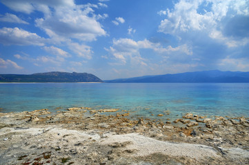 Fototapeta na wymiar Salda Lake Burdur, Isparta Turkey -Salda Gölü Türkiye Gölleri