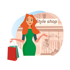 The Concept girlfriends Shopping in the Style Shop