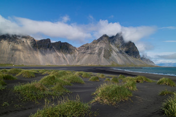 View on the Vestrahorn, Iceland