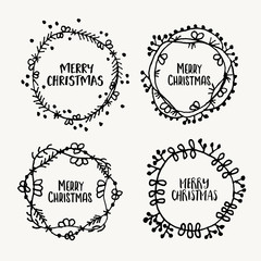 Christmas wreath frames