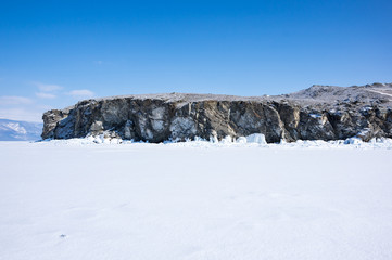 Lake Baikal in winter