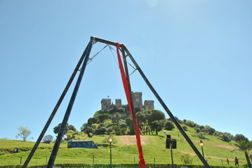 Estructura metálica para acróbata 