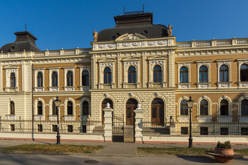 Fototapeta na wymiar Building of Serbian Orthodox Theological Seminary in town of Srijemski Karlovci, Vojvodina, Serbia