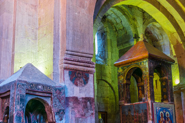 Interior of Svetitskhoveli Cathedral in Mtskheta, Georgia © monticellllo