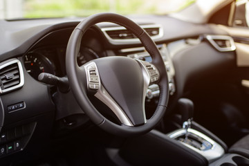 Dashboard and steering wheel