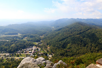 Fototapeta na wymiar View of Cumberland Gap from Pinnacle Overlook in Kentucky
