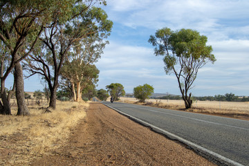 Arid and desertic landscape of Perth outback