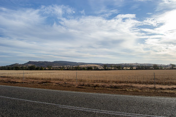 Arid and desertic landscape of Perth outback