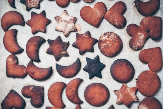 Burned gingerbread cookies