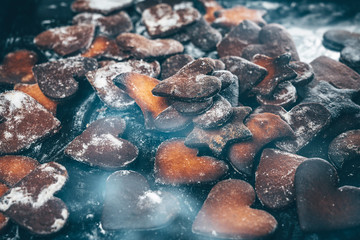 Burned gingerbread cookies