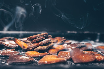 Burned gingerbread cookies