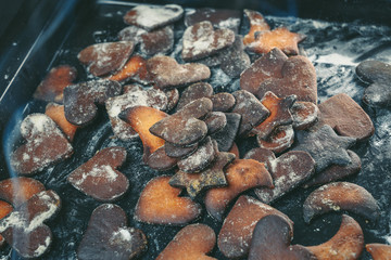 Burned gingerbread cookies