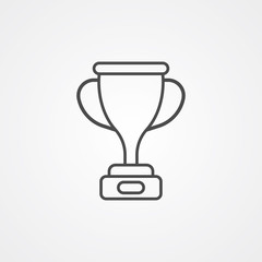 Trophy vector icon sign symbol