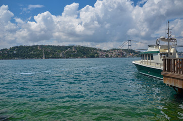  Istanbul Bosphorus Bridge. Istanbul in  Turkey.