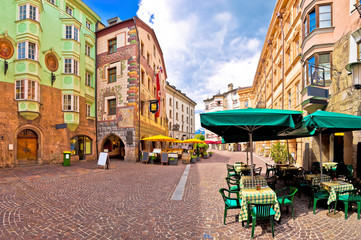 Fototapeta Historic street of Innsbruck panoramic view obraz