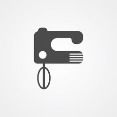 Hand mixer vector icon sign symbol