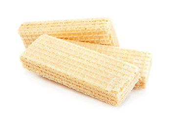 Wafers stick on white