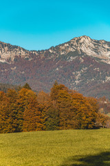 Beautiful alpine autumn view near Berchtesgaden-Bavaria-Germany