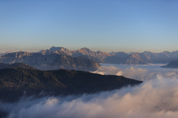 Allgäuer Alpen über dem Nebelmeer