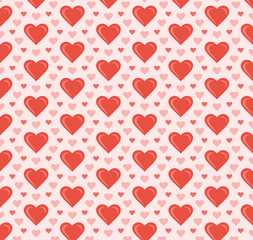 Vector samless pattern with hearts