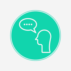 Chat vector icon sign symbol