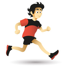 Läufer beim Marathon Firmenlauf