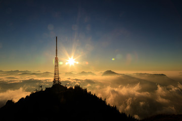 Sonnenuntergang am Gr&uuml;nten