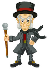 Ebenezer Scrooge a christmas carol character
