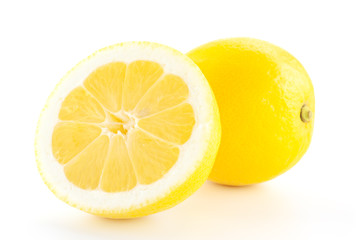 Lemon isolated on white background