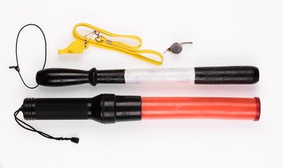 vintage wooden police baton