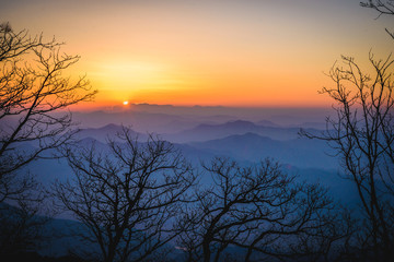 Fototapeta na wymiar Sunrise in South Korea